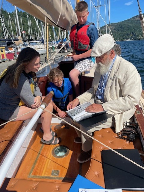 2025 Dorothy at Maple Bay youth sailing with Robert Lawson