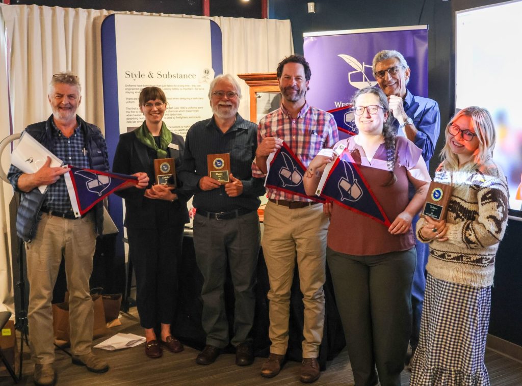 Western Canada Heritage Vessel Registry cohort in the museum gallery.